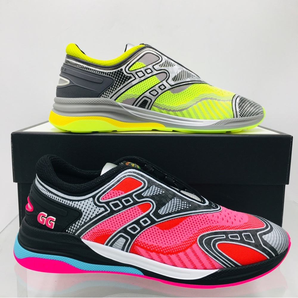 Gucci Ultrapace R Sneakers Yellow / Pink- 623109